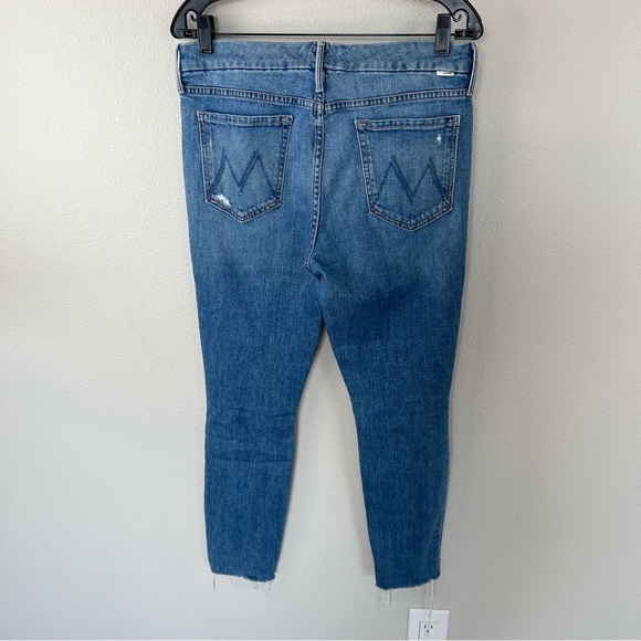 MOTHER The Looker Ankle Fray Skinny Jeans Not Cut & Pasted Denim Casual Women 31 - Picture 7 of 13